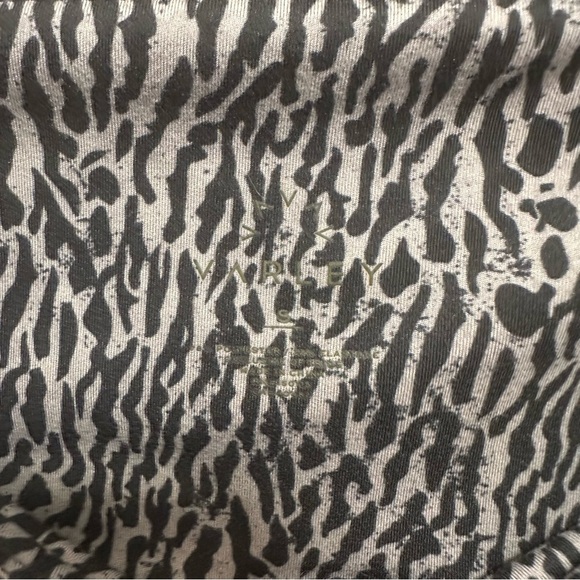 Varley Century Leggings Zebra Animal Print Black Gray High Rise Size Small - Picture 4 of 5